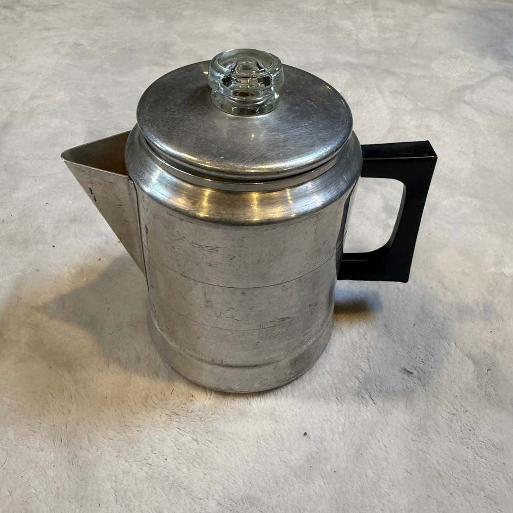 Vintage Comet Aluminum Coffee Percolator 7 Cup Stovetop Maker Made in USA